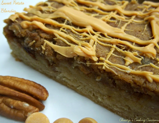 Sweet Potato topped Brownies