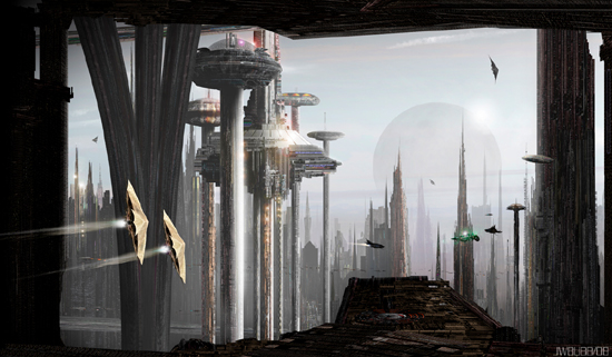 Breathtaking Future City Concept Art 