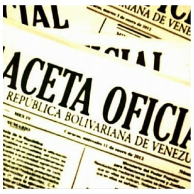 Gaceta Oficial de la República Bolivariana de Venezuela N° 38.012 de fecha 31 de agosto de 2004