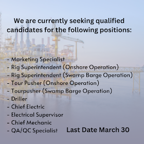 We are currently seeking qualified candidates for the following positions: