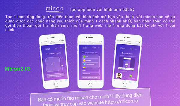 Micon. io - Ứng dụng tự tạo icon online trên Android, iPhone miễn phí a