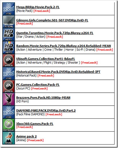 FileList Packs
