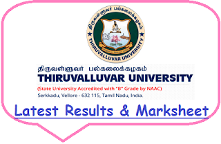 Thiruvalluvar University Results 2024