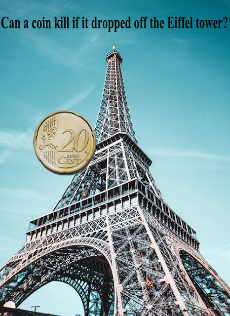 Can a coin kill you if it dropped off the Eiffel tower