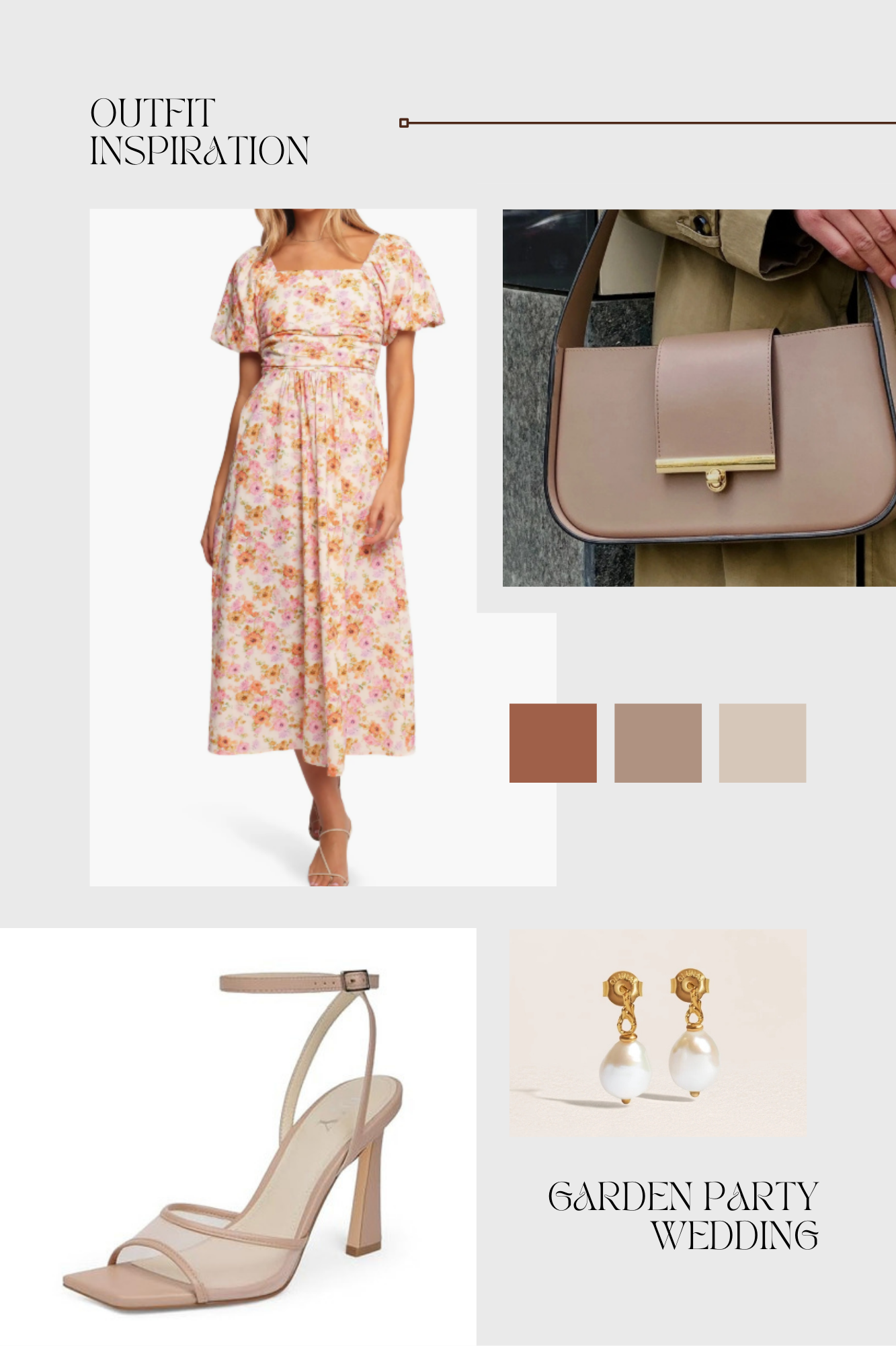 Garden Party Wedding Outfit Idea