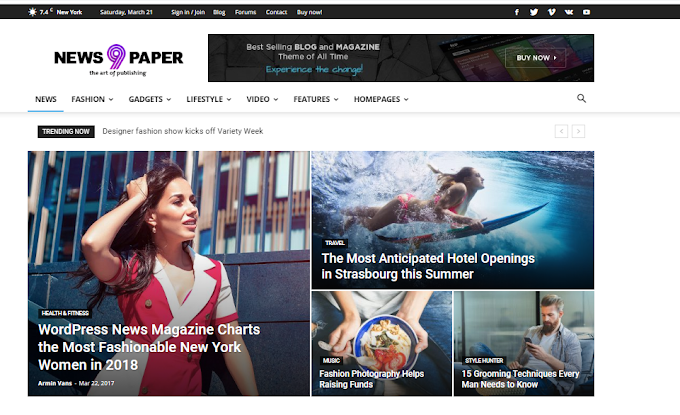 [Newspaper] Premium Blogger Template Free Downloa