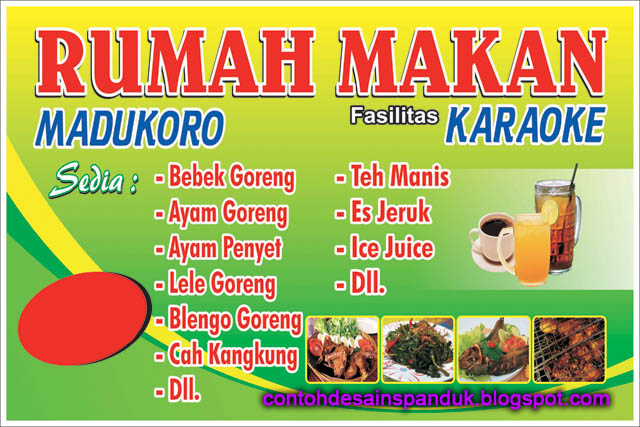 Banner Rumah Makan Madukoro  Contoh Desain Spanduk