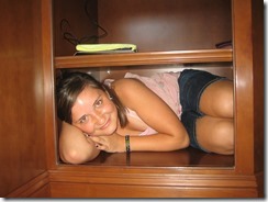 Every year Lauren squeezes in here
