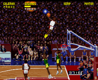 NBA Jam Tournament Edition - Salto del ángel