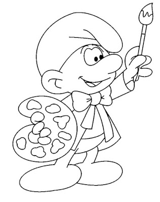 Desenhos para Colorir dos Smurfs – Imagens para Imprimir