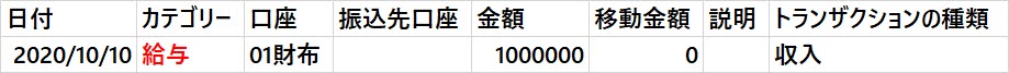 MoneyProインポート用 01財布_csvの中身（収入取引にカテゴリを設定しても大丈夫か）