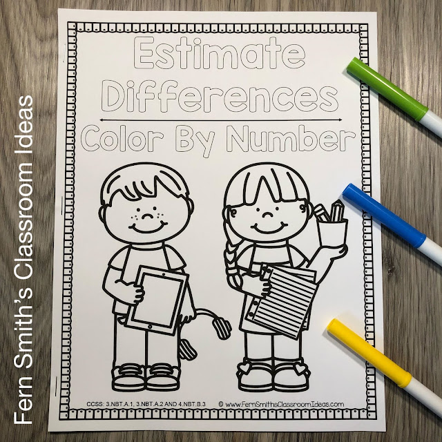 Click Here to Download 3rd Grade Go Math 1.8 Estimate Differences Bundle Today for Your Classroom!