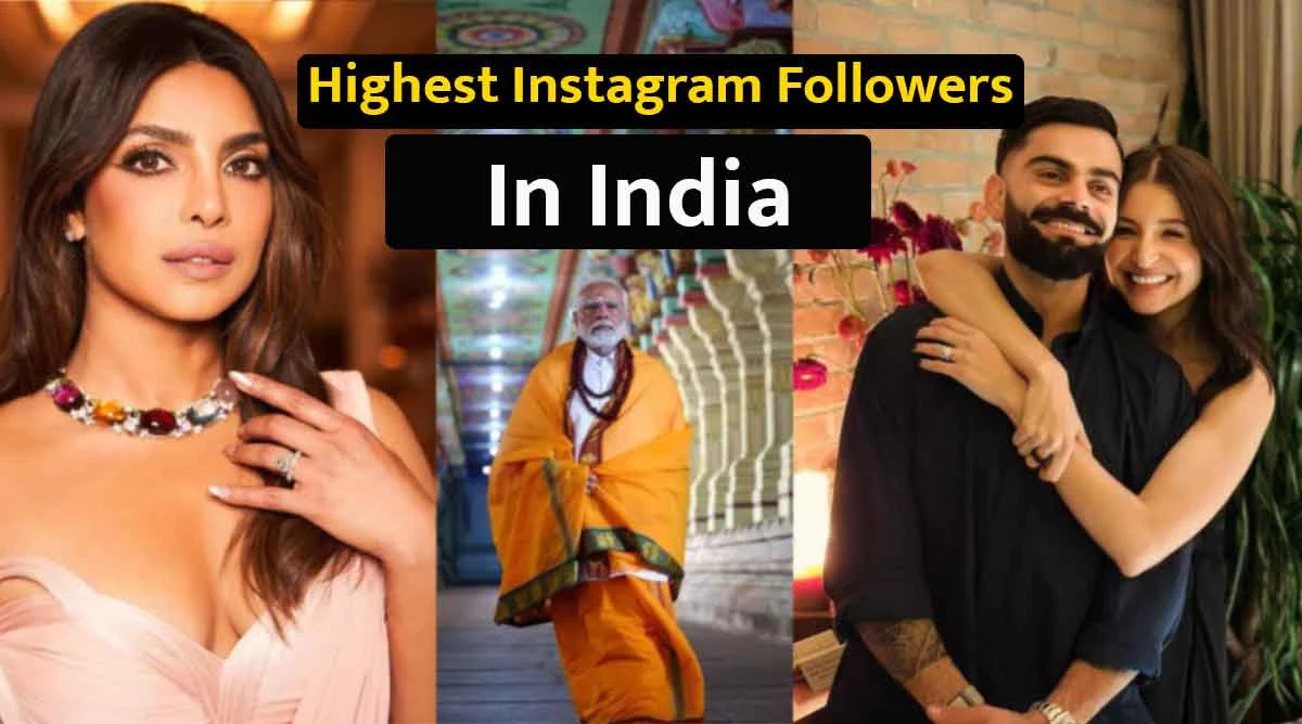 highest instagram followers in india