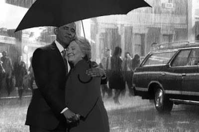 Obama and Hillary Clinton Hug Memes