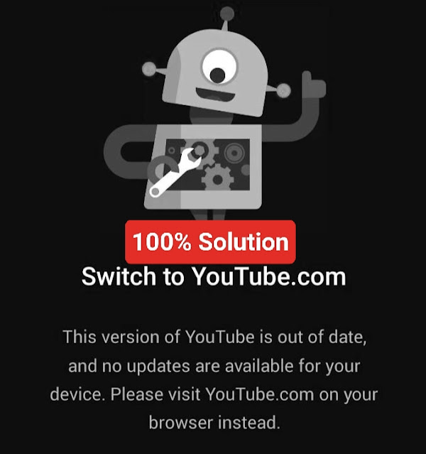 Switch To YouTube.com Problem Solved