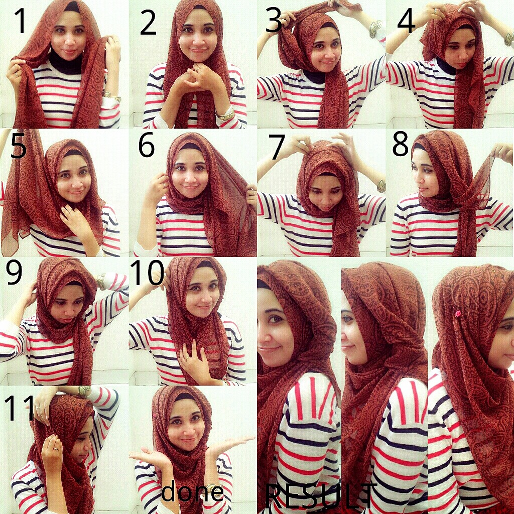 Tutorial Hijab Rinis