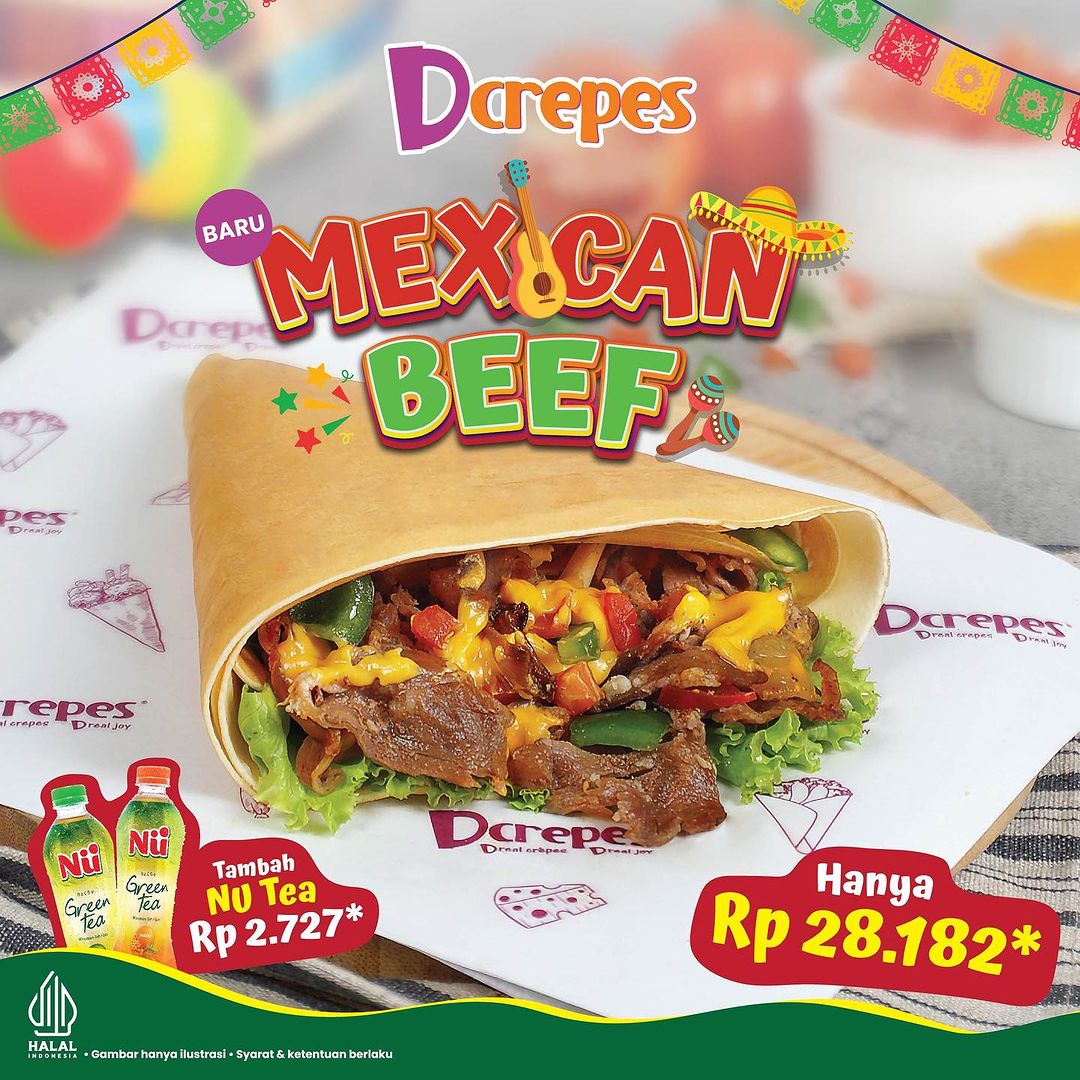 DCREPES MEXICAN BEEF Menu Baru dari D'crepes