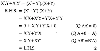 Solutions Class 12 Computer Science (Python) Chapter -8 (Boolean Alegbra)