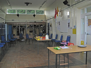 Inside Clun Fire Station - the Clun Check Point