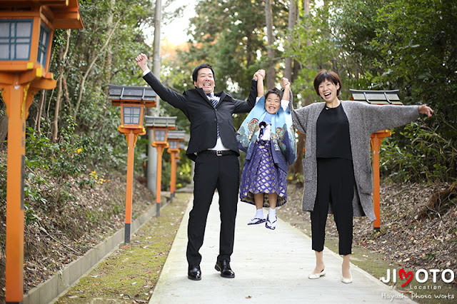 枚方市の菅原神社で七五三出張撮影