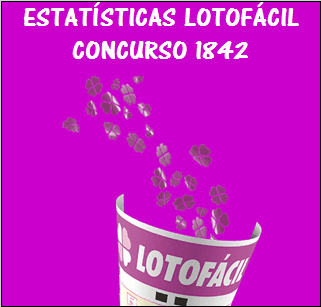 Estatísticas lotofácil 1842 análises das dezenas