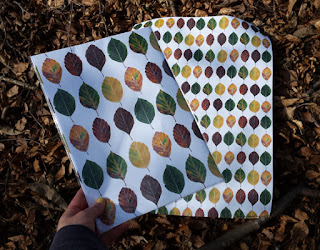 Leaves wrapping paper by Alice Draws The Line