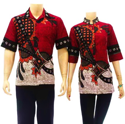 15 Desain Baju Batik Couple Anak Muda  Model Terbaru 2021