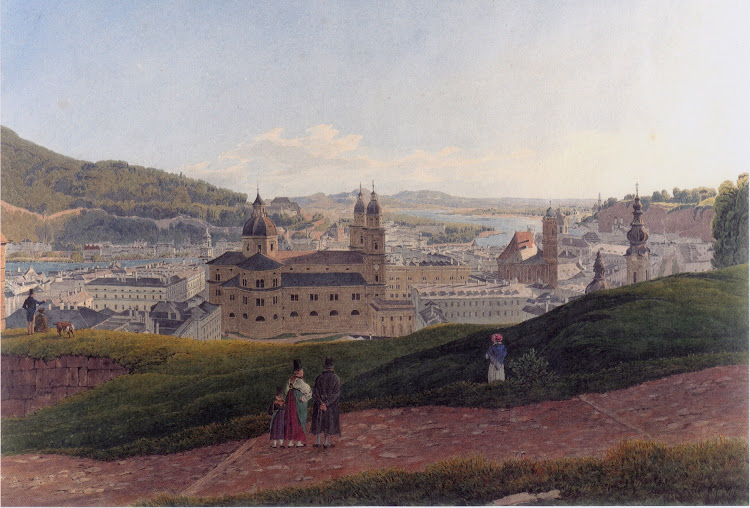 Rudolf von Alt - Ansicht von Salzburg 1831