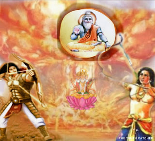 Ashvatthama and Arjuna using Brahmastra