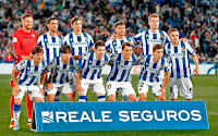 REAL SOCIEDAD DE FÚTBOL. Temporada 2022-23. Álex Remiro, Mikel Merino, Robin Le Normand, Martín Zubimendi, Alexander Sørloth, Gorosabel. David Silva, Take Kubo, Igor Zubeldia, Oyarzabal, Aihen Muñoz. REAL SOCIEDAD DE FÚTBOL 2 🆚 REAL MADRID C. F. 1 Martes 02/05/2023, 22:00 horas. Campeonato de Liga de 1ª División, jornada 33. San Sebastián, Guipúzcoa, Reale Arena: 35.314 espectadores. GOLES: ⚽1-0: 47’, Take Kubo. ⚽2-0: 85’, Ander Barrenechea.