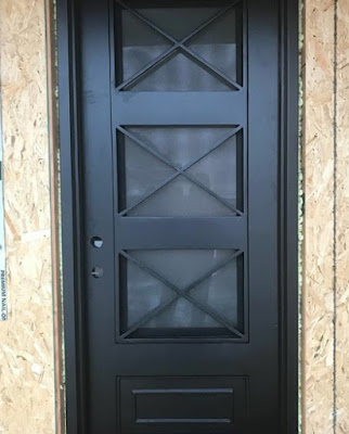 model pintu besi minimalis modern terbaru