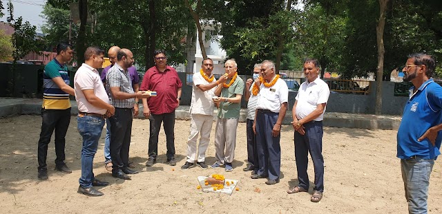  पार्क में वाटर हार्वेस्टिंग के कार्य का किया शुभारंभ 