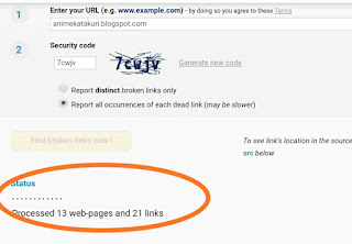 Cara menghapus brokenlink diblog