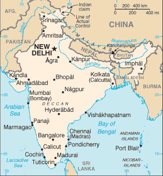 India Map Regional Political