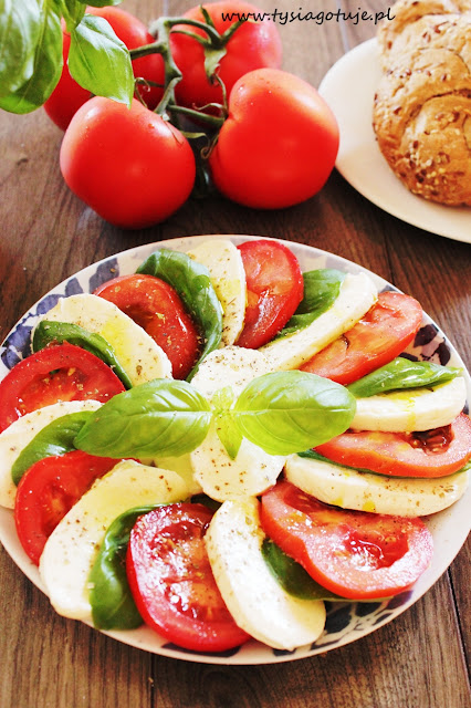 Sałatka Caprese.