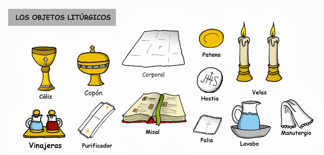 Resultado de imagen de ELEMENTOS liturgicos religiosos