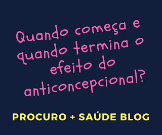 Quando começa e quando termina o efeito do anticoncepcional?