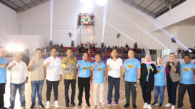 Walikota Bersama Kemenpora RI Buka Kejurnas Basket U-15 di Pangkalpinang 
