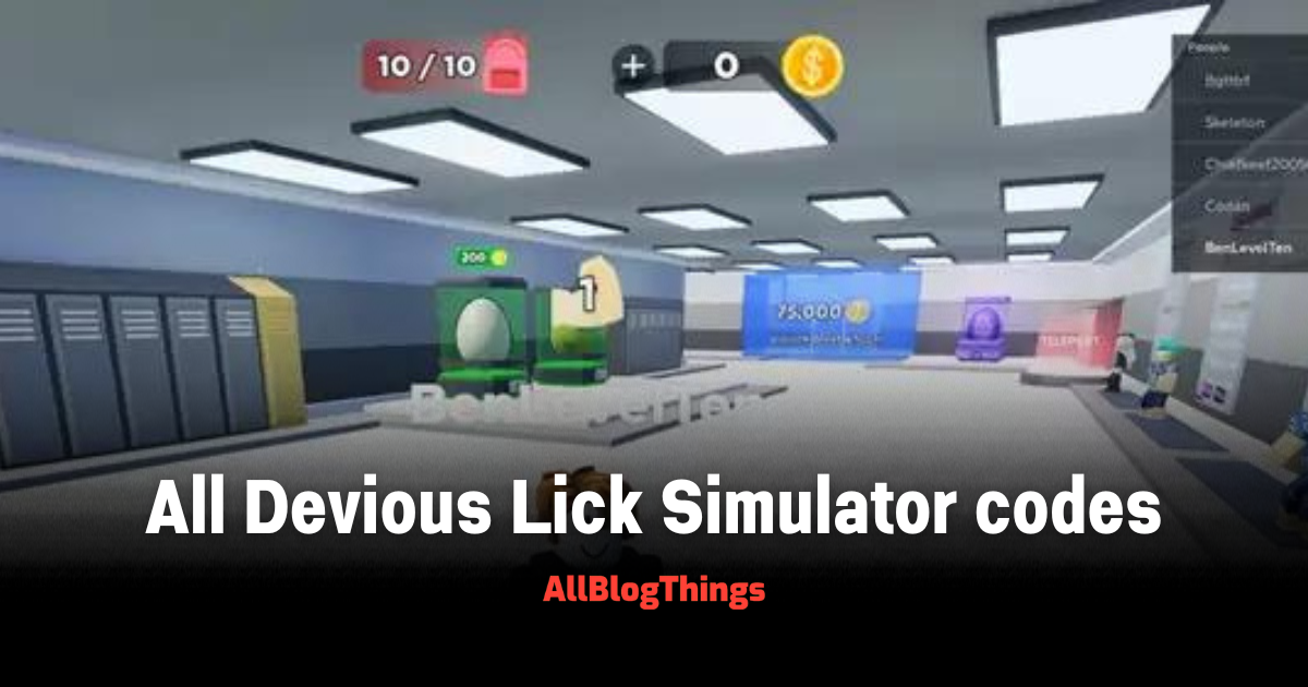 All Devious Lick Simulator codes