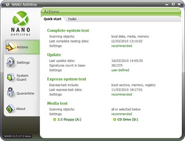 NANO AntiVirus Free Real-time AntiVirus