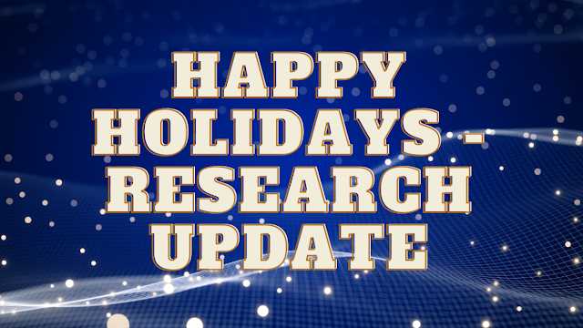 Happy Holidays - Research update by David Cowen