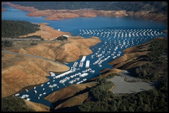 Lake Oroville Low Levels of 2014 and 2015