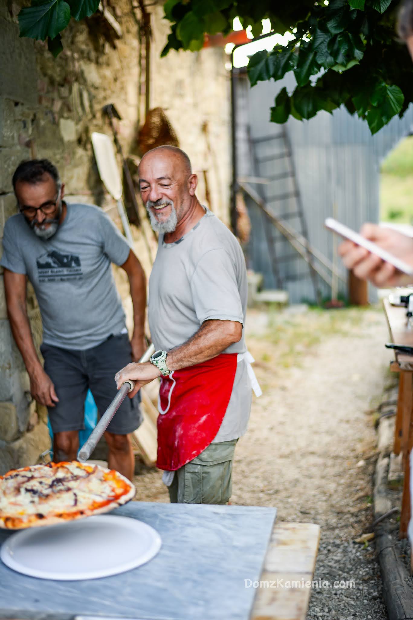 Dom z Kamienia, pieczenie pizzy w Toskanii