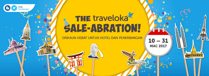 TRAVELOKA SALE-ABRATION: Diskaun Hebat Untuk Hotel Dan Penerbangan!