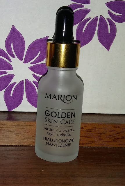 Marion, Golden Skin Care, hialuronowe nawilżenie - serum do twarzy, szyi i dekoltu.