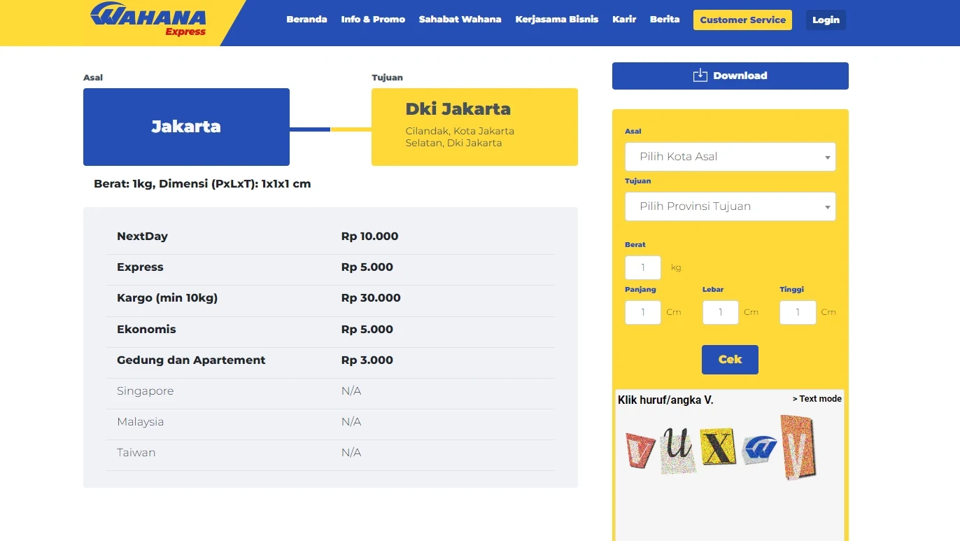 Cek Ongkir Wahana 2024: Kirim Barang Hemat dan Cepat