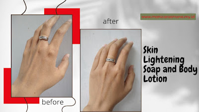 Before - after Penggunaan Soap dan Body Lotion pada Tangan