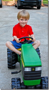 skylar and tractor