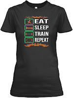 Eat sleep run repeat T-shir