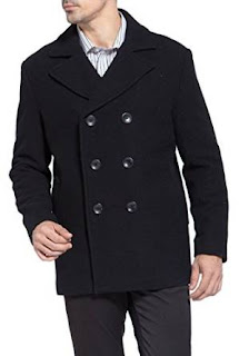 Mens Wool Pea BGSD Men's Wool Pea Coat